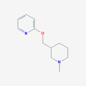 molecular formula C12H18N2O B2872705 2-[(1-Methylpiperidin-3-yl)methoxy]pyridine CAS No. 2201737-61-1