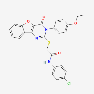N-(4-chlorophenyl)-2-((3-(4-ethoxyphenyl)-4-oxo-3,4-dihydrobenzofuro[3,2-d]pyrimidin-2-yl)thio)acetamide