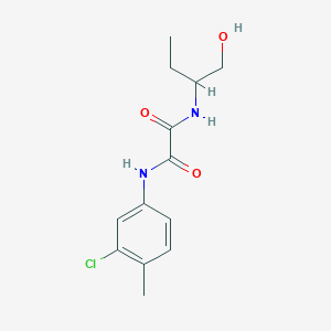 molecular formula C13H17ClN2O3 B2872712 N1-(3-chloro-4-methylphenyl)-N2-(1-hydroxybutan-2-yl)oxalamide CAS No. 920362-39-6