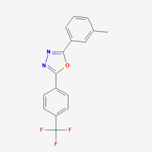 molecular formula C16H11F3N2O B287272 2-(3-Methylphenyl)-5-[4-(trifluoromethyl)phenyl]-1,3,4-oxadiazole 