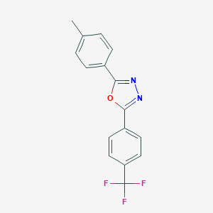 molecular formula C16H11F3N2O B287274 2-(4-Methylphenyl)-5-[4-(trifluoromethyl)phenyl]-1,3,4-oxadiazole 