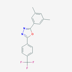 molecular formula C17H13F3N2O B287275 2-(3,5-Dimethylphenyl)-5-[4-(trifluoromethyl)phenyl]-1,3,4-oxadiazole 