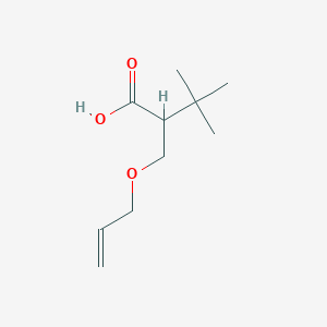 3,3-Dimethyl-2-(prop-2-enoxymethyl)butanoic acid