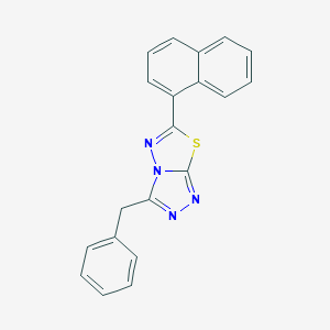 molecular formula C20H14N4S B287276 3-Benzyl-6-(1-naphthyl)[1,2,4]triazolo[3,4-b][1,3,4]thiadiazole 