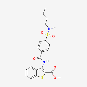 methyl 3-(4-(N-butyl-N-methylsulfamoyl)benzamido)benzo[b]thiophene-2-carboxylate