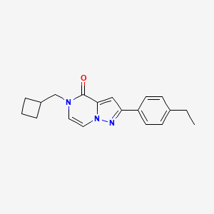 5-(Cyclobutylmethyl)-2-(4-ethylphenyl)pyrazolo[1,5-a]pyrazin-4-one