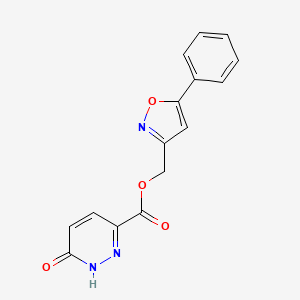 (5-Phenylisoxazol-3-yl)methyl 6-oxo-1,6-dihydropyridazine-3-carboxylate