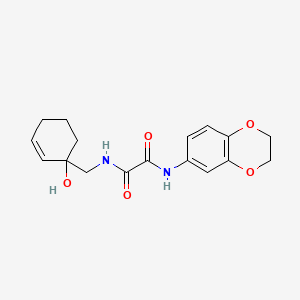 molecular formula C17H20N2O5 B2872787 N-(2,3-dihydro-1,4-benzodioxin-6-yl)-N'-[(1-hydroxycyclohex-2-en-1-yl)methyl]ethanediamide CAS No. 2097934-62-6