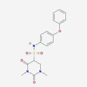 1,3-dimethyl-2,4-dioxo-N-(4-phenoxyphenyl)-1,3-diazinane-5-sulfonamide