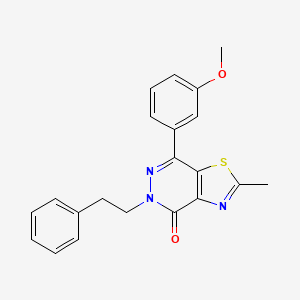 7-(3-methoxyphenyl)-2-methyl-5-phenethylthiazolo[4,5-d]pyridazin-4(5H)-one