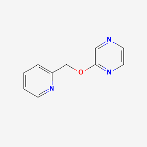 molecular formula C10H9N3O B2872810 2-[(Pyridin-2-yl)methoxy]pyrazine CAS No. 1220182-29-5