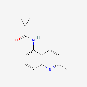 molecular formula C14H14N2O B2872812 N-(2-methylquinolin-5-yl)cyclopropanecarboxamide CAS No. 333432-34-1