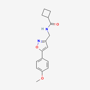 N-((5-(4-methoxyphenyl)isoxazol-3-yl)methyl)cyclobutanecarboxamide