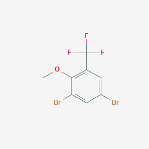 molecular formula C8H5Br2F3O B2872879 1,5-二溴-2-甲氧基-3-(三氟甲基)苯 CAS No. 1124144-68-8