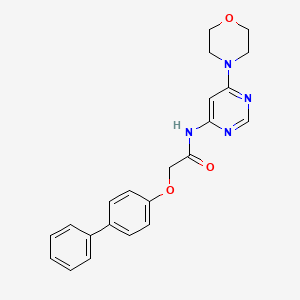 2-([1,1'-biphenyl]-4-yloxy)-N-(6-morpholinopyrimidin-4-yl)acetamide