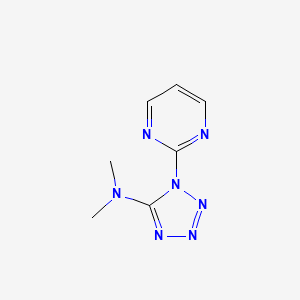 molecular formula C7H9N7 B2872974 N,N-二甲基-1-嘧啶-2-基四唑-5-胺 CAS No. 320415-73-4