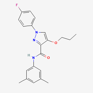 N-(3,5-dimethylphenyl)-1-(4-fluorophenyl)-4-propoxy-1H-pyrazole-3-carboxamide