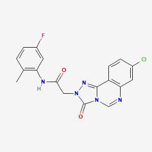 2-(8-chloro-3-oxo-[1,2,4]triazolo[4,3-c]quinazolin-2(3H)-yl)-N-(5-fluoro-2-methylphenyl)acetamide