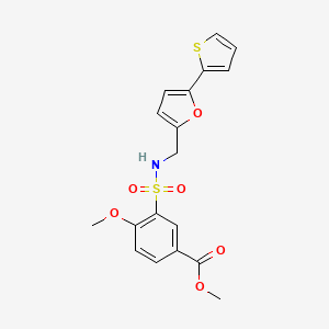 methyl 4-methoxy-3-(N-((5-(thiophen-2-yl)furan-2-yl)methyl)sulfamoyl)benzoate
