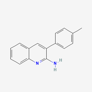 molecular formula C16H14N2 B2873016 3-(4-甲基苯基)喹啉-2-胺 CAS No. 33543-53-2