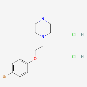 molecular formula C13H21BrCl2N2O B2873023 1-[2-(4-溴苯氧基)乙基]-4-甲基哌嗪二盐酸盐 CAS No. 90236-68-3