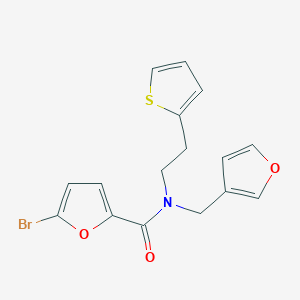 5-bromo-N-(furan-3-ylmethyl)-N-(2-(thiophen-2-yl)ethyl)furan-2-carboxamide