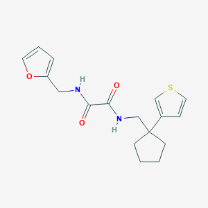 N1-(furan-2-ylmethyl)-N2-((1-(thiophen-3-yl)cyclopentyl)methyl)oxalamide