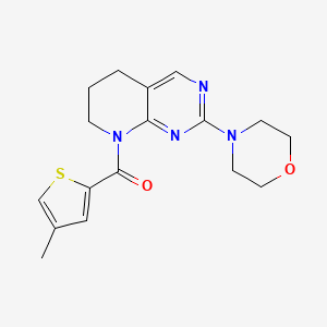 molecular formula C17H20N4O2S B2873111 (4-methylthiophen-2-yl)(2-morpholino-6,7-dihydropyrido[2,3-d]pyrimidin-8(5H)-yl)methanone CAS No. 2189434-62-4