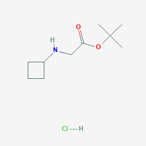 molecular formula C10H20ClNO2 B2873126 盐酸叔丁基2-(环丁基氨基)乙酸酯 CAS No. 1955554-48-9