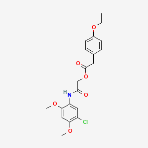 [(5-Chloro-2,4-dimethoxyphenyl)carbamoyl]methyl 2-(4-ethoxyphenyl)acetate