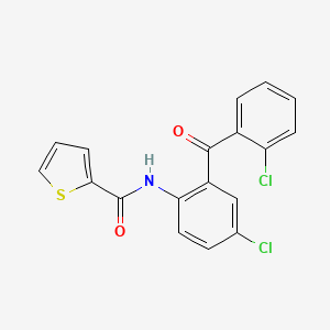N-[4-chloro-2-(2-chlorobenzoyl)phenyl]thiophene-2-carboxamide