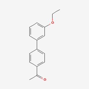 molecular formula C16H16O2 B2873222 1-{3'-Ethoxy-[1,1'-biphenyl]-4-yl}ethan-1-one CAS No. 159487-15-7