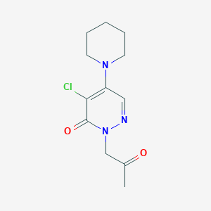 4-chloro-2-(2-oxopropyl)-5-piperidino-3(2H)-pyridazinone