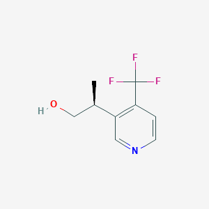 molecular formula C9H10F3NO B2873235 (2S)-2-[4-(Trifluoromethyl)pyridin-3-yl]propan-1-ol CAS No. 2248187-13-3