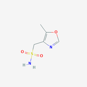 molecular formula C5H8N2O3S B2873237 (5-Methyl-1,3-oxazol-4-yl)methanesulfonamide CAS No. 2168221-32-5