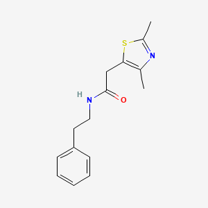 molecular formula C15H18N2OS B2873247 2-(2,4-二甲基噻唑-5-基)-N-苯乙基乙酰胺 CAS No. 1234800-87-3