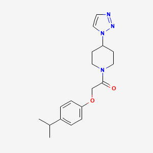 1-(4-(1H-1,2,3-triazol-1-yl)piperidin-1-yl)-2-(4-isopropylphenoxy)ethanone