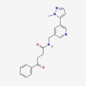 N-((5-(1-methyl-1H-pyrazol-5-yl)pyridin-3-yl)methyl)-4-oxo-4-phenylbutanamide