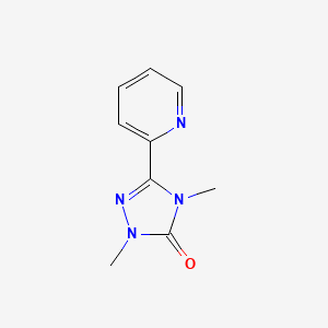 molecular formula C9H10N4O B2873268 1,4-dimethyl-3-(pyridin-2-yl)-4,5-dihydro-1H-1,2,4-triazol-5-one CAS No. 2200177-85-9