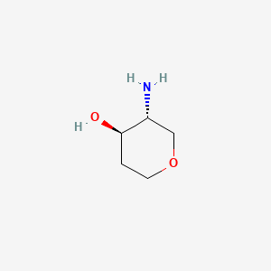 B2873273 (3R,4R)-3-Amino-4-hydroxy-tetrahydropyran CAS No. 1309081-45-5; 1350734-61-0