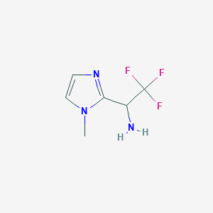 2,2,2-trifluoro-1-(1-methyl-1H-imidazol-2-yl)ethan-1-amine