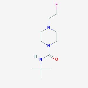 molecular formula C11H22FN3O B2873286 N-(tert-butyl)-4-(2-fluoroethyl)piperazine-1-carboxamide CAS No. 2022414-68-0