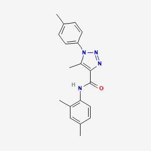 molecular formula C19H20N4O B2873296 N-(2,4-dimethylphenyl)-5-methyl-1-(4-methylphenyl)-1H-1,2,3-triazole-4-carboxamide CAS No. 866871-85-4