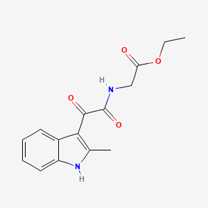 ethyl 2-(2-(2-methyl-1H-indol-3-yl)-2-oxoacetamido)acetate