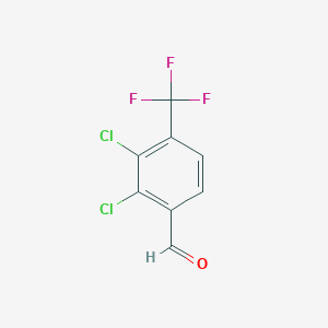 molecular formula C8H3Cl2F3O B2873339 2,3-Dichloro-4-(trifluoromethyl)benzaldehyde CAS No. 134099-42-6