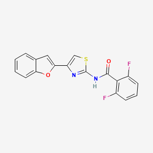 N-[4-(1-benzofuran-2-yl)-1,3-thiazol-2-yl]-2,6-difluorobenzamide