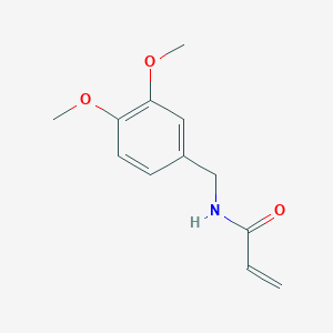 molecular formula C12H15NO3 B2873354 N-[(3,4-dimethoxyphenyl)methyl]prop-2-enamide CAS No. 153440-96-1