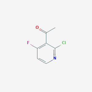 molecular formula C7H5ClFNO B2873362 1-(2-Chloro-4-fluoropyridin-3-yl)ethanone CAS No. 1935107-31-5