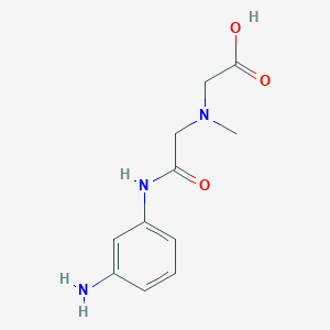 molecular formula C11H15N3O3 B2873365 [{2-[(3-Aminophenyl)amino]-2-oxoethyl}(methyl)amino]acetic acid CAS No. 1266821-69-5