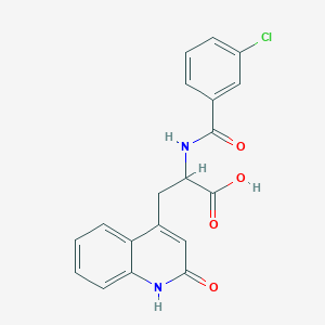 molecular formula C19H15ClN2O4 B2873366 Rebamipide 3-Chloro Impurity CAS No. 90098-05-8